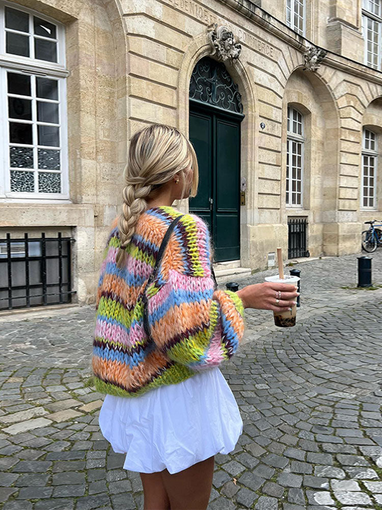 Cicilia – Cardigan Donna Colorato Allegro e Versatile