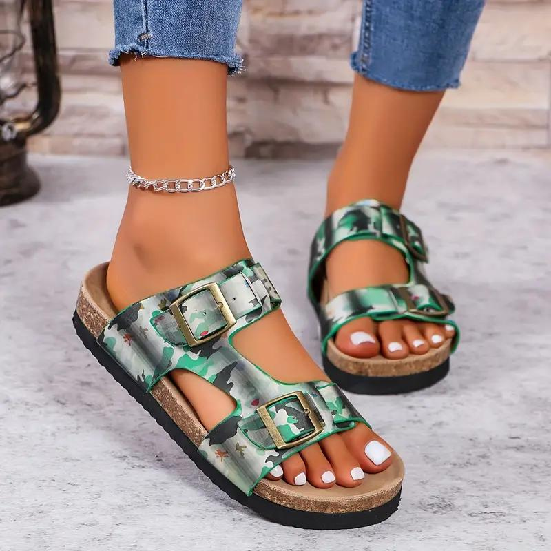 Olimpia – Sandali Platform con Fibbie Dorate Eleganti