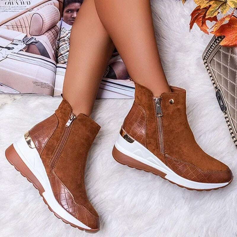 Laurelia - Stivaletti Donna con Zeppa Eleganti e Comodi