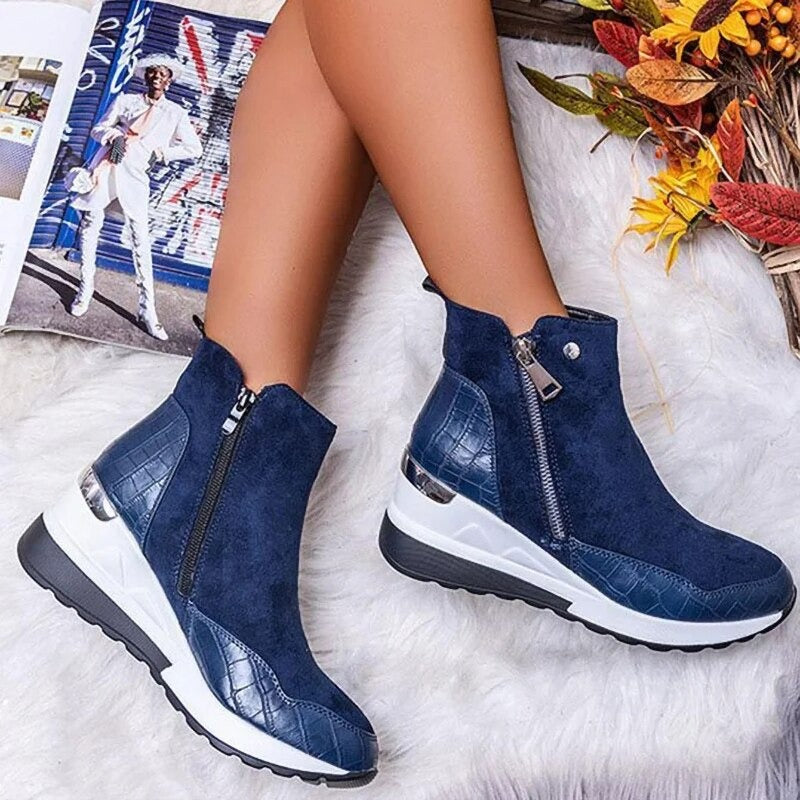 Laurelia - Stivaletti Donna con Zeppa Eleganti e Comodi