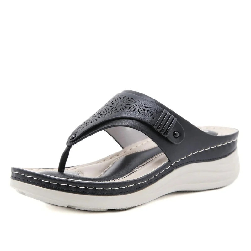 Mirisa - Sandali Ortopedici Donna Comodi Zeppa Estate