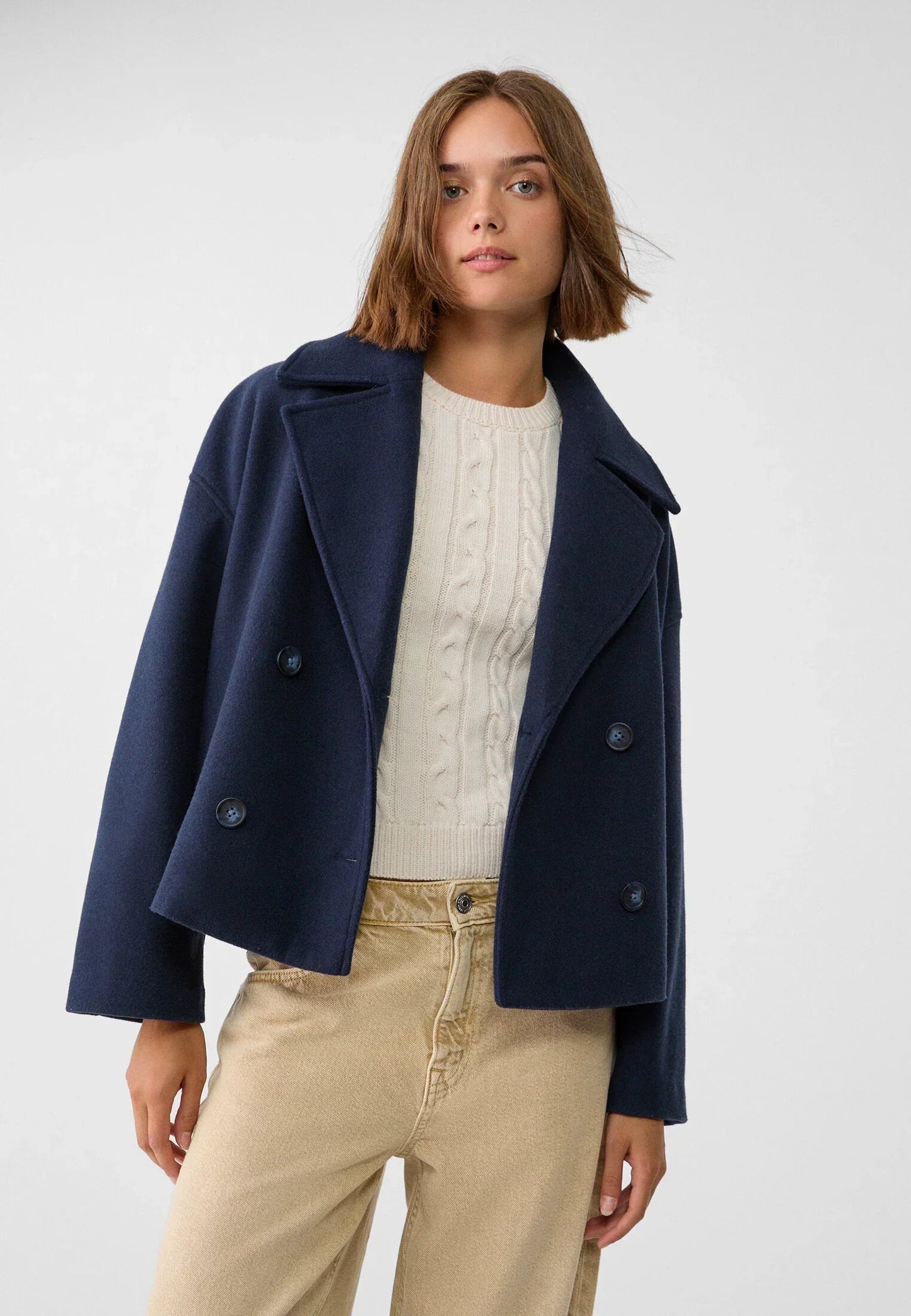 Nicole - Cappotto Corto Doppiopetto Invernale