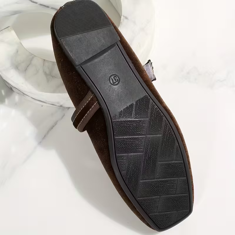 Merisia – Ballerine Mary Jane Punta Quadrata Stile Vintage