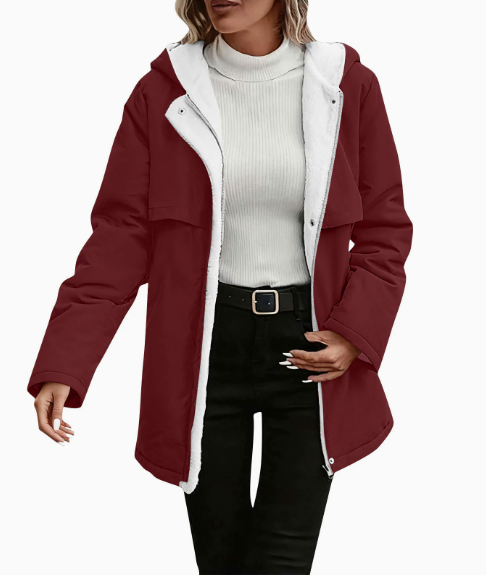 Juliette - Giacca lunga da donna reversibile elegante