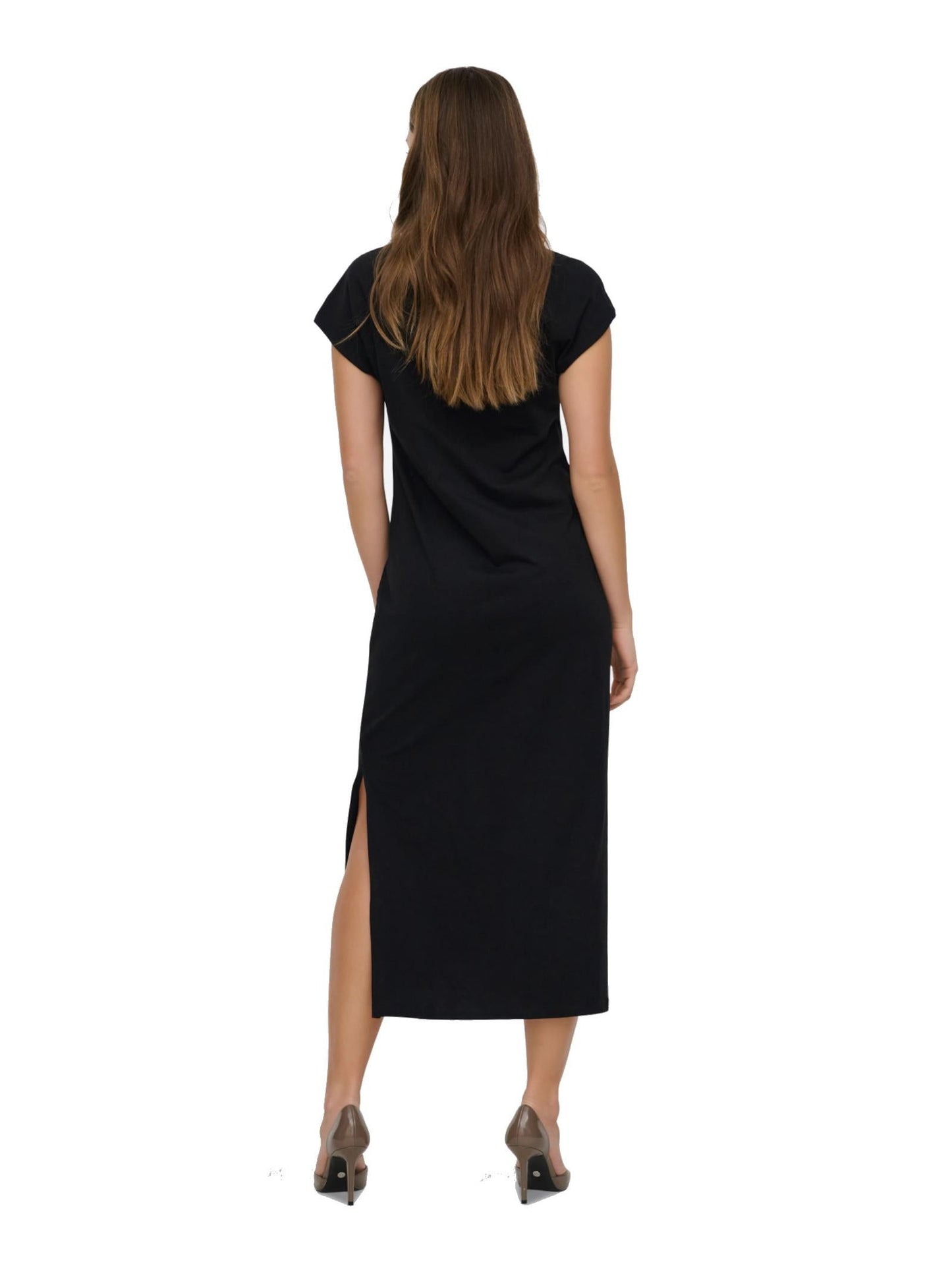 Quinora - Abito Only Mara Nero Scollo V Donna Elegante