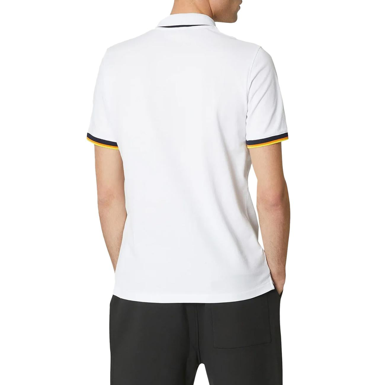 Rosolino - Polo Vincent Uomo Bianca Elegante Moderna Slim