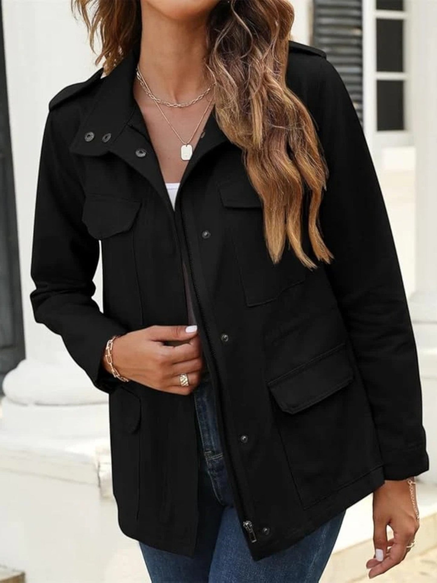 Barbara – Giacca Moderna Chic Donna con Multitasche