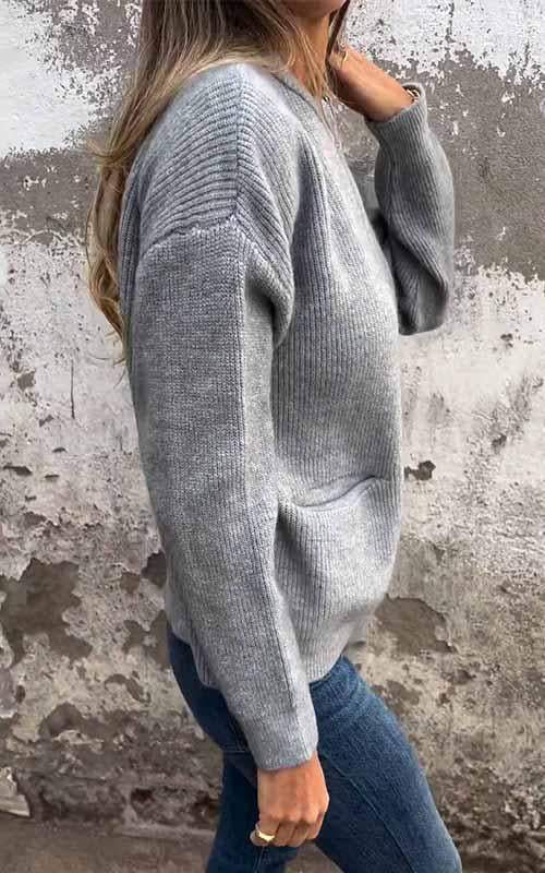 Loriana - Cardigan Donna in Cotone con Zip Leggero e Versatile