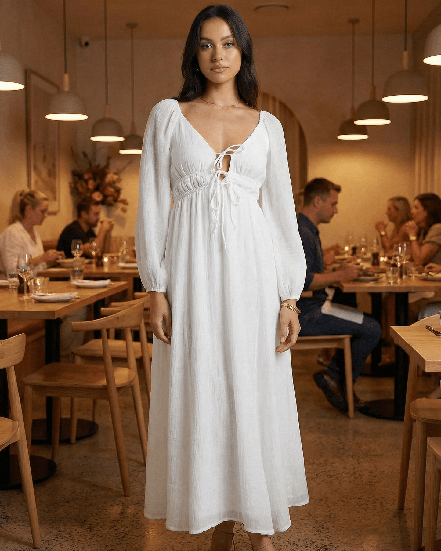 Silvana - Abito Maxi Calista Donna Elegante Femminile Moderno