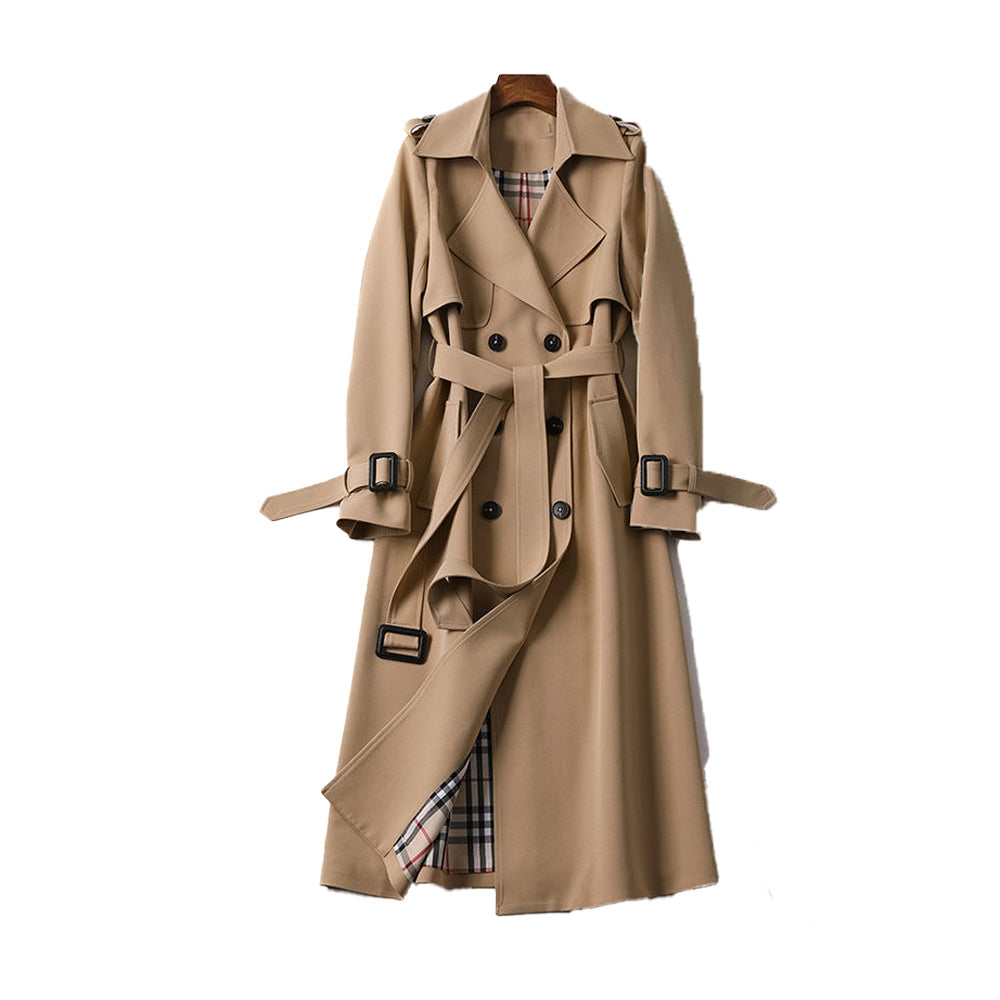 Simona - Trench Doppiopetto da Donna Outerwear Classico ed Elegante