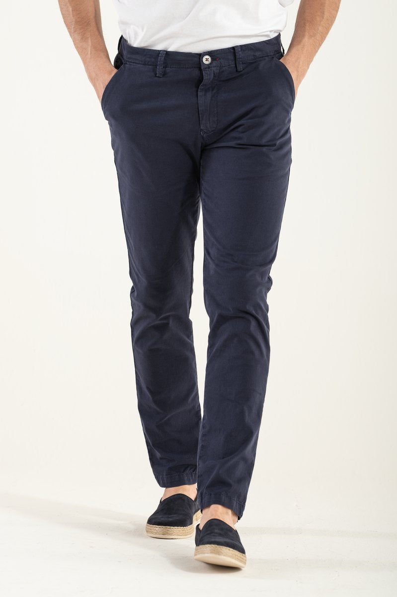 Tristano - Pantalone Blue Slim Uomo Elegante