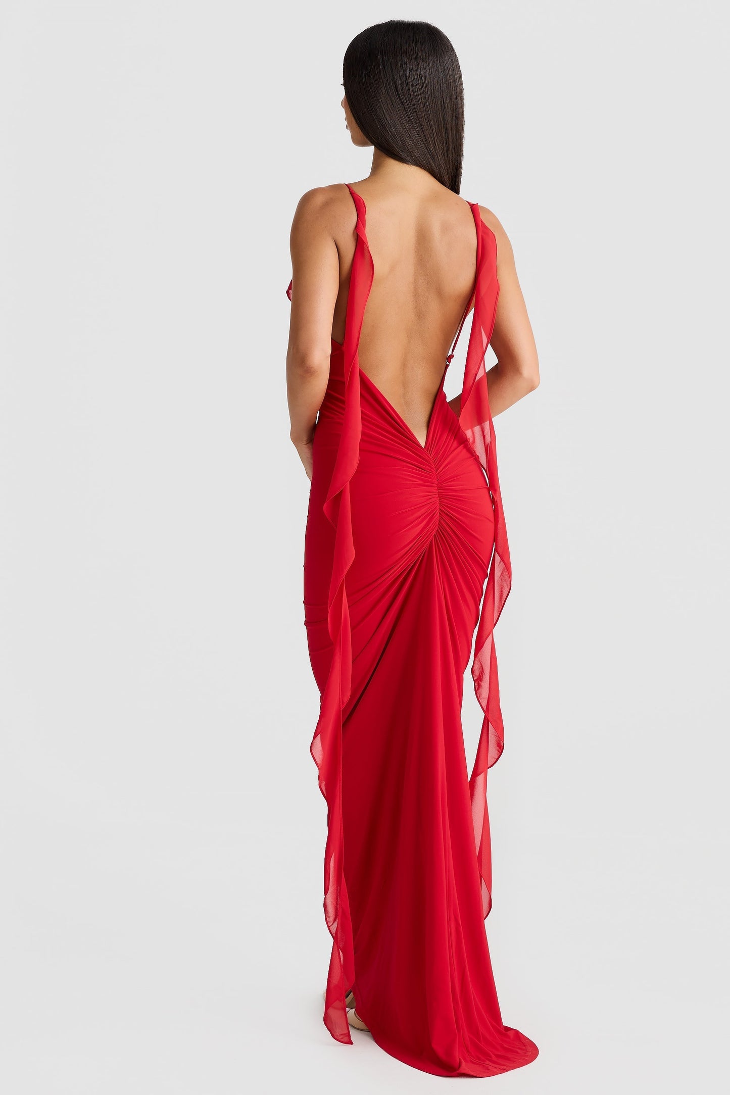 Rosa - Maxi Dress con Schiena Scoperta