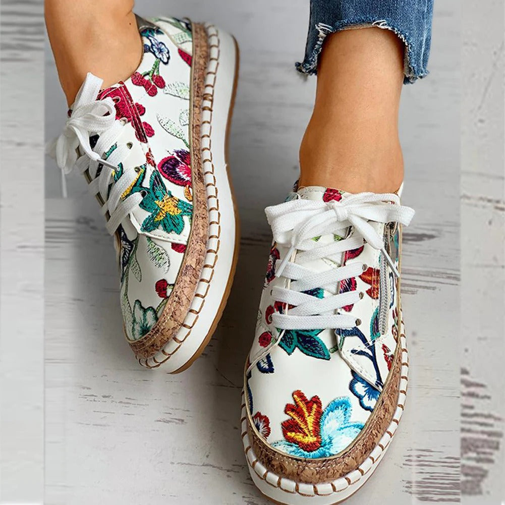 Pacifica – Sneakers con Fiori Ricamati Donna
