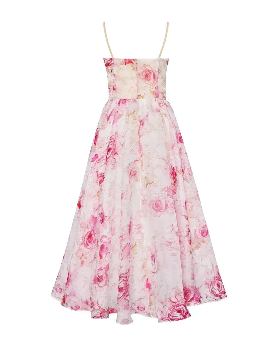 Lidia - Abito midi donna floreale