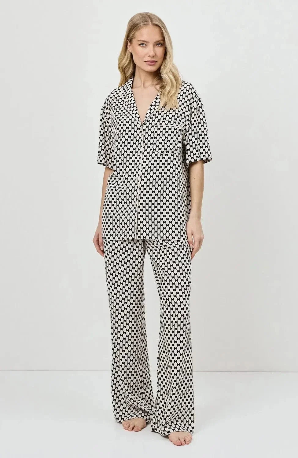 Velia - Pigiama Donna Lungo Elegante Comfort