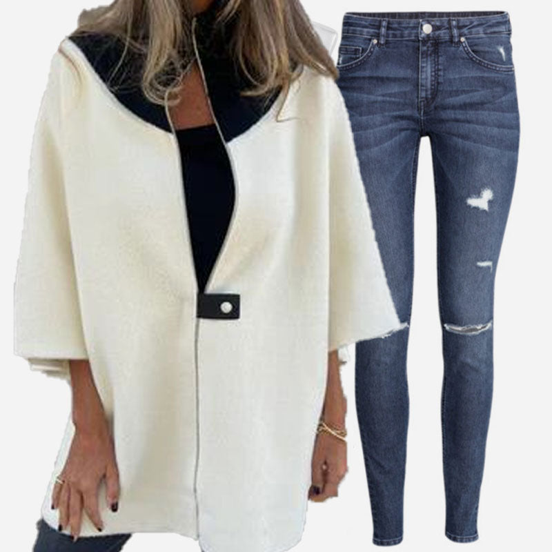 Lodovica - Giacca Donna Casual con Collo Alto Elegante e Calda