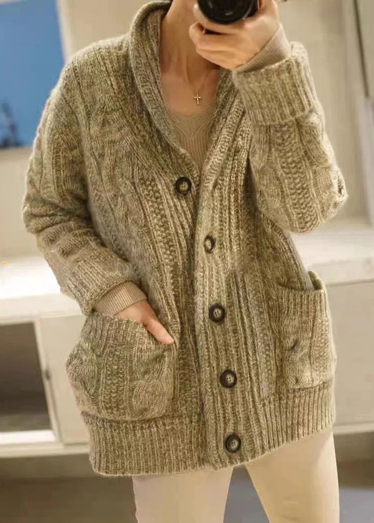 Jessica - Cardigan in Maglia Grossa con Bottoni