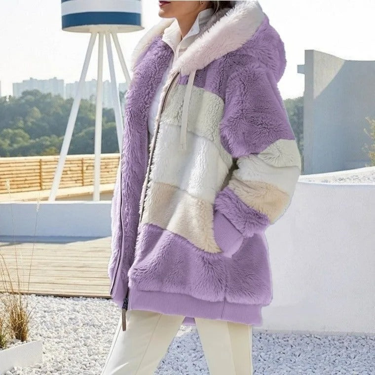 Liala - Giacca Donna in Pile Cashmere Calda e Morbida