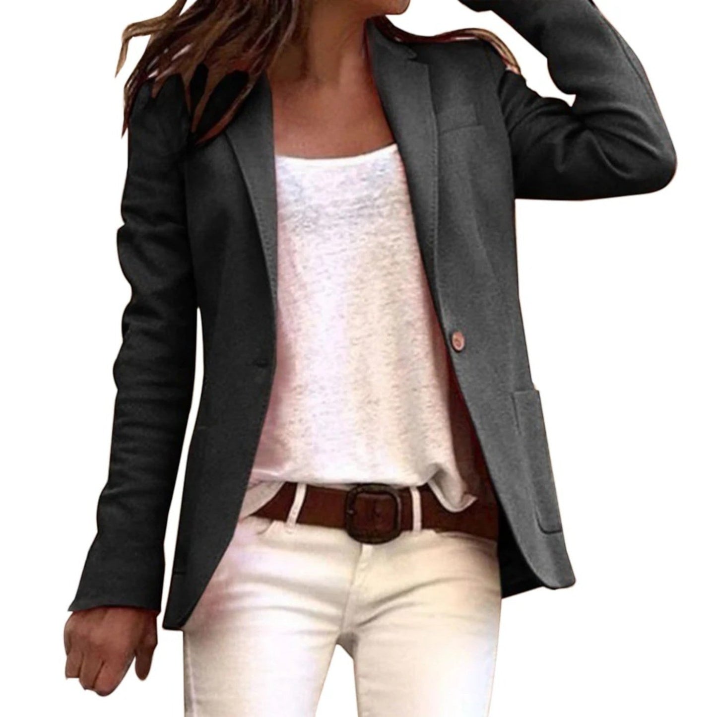 Uliana – Blazer Donna con Risvolti Dentellati Classici