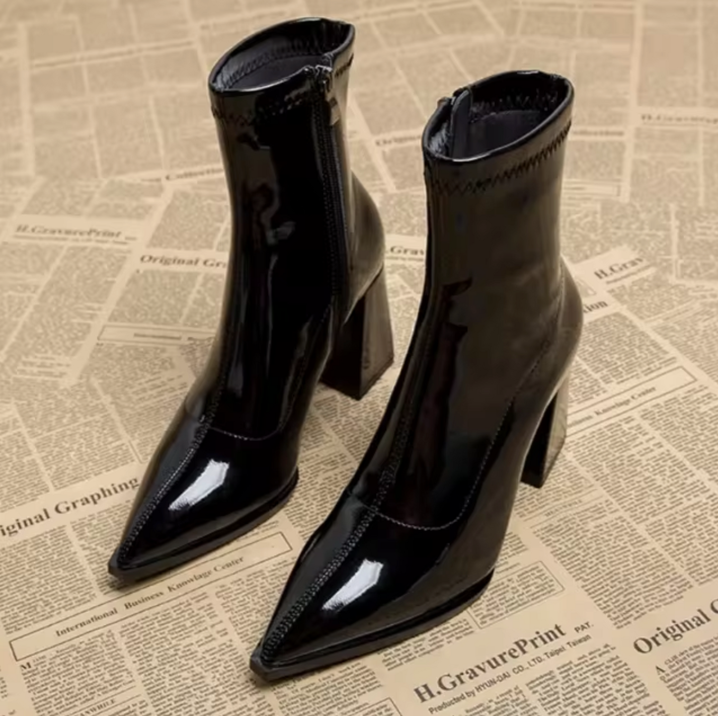 Amalia – Stivali Eleganti in Pelle Nera Donna