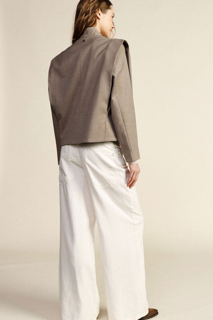 Innocenza - Pantaloni Palazzo Vita Alta Gamba Ampia Donna