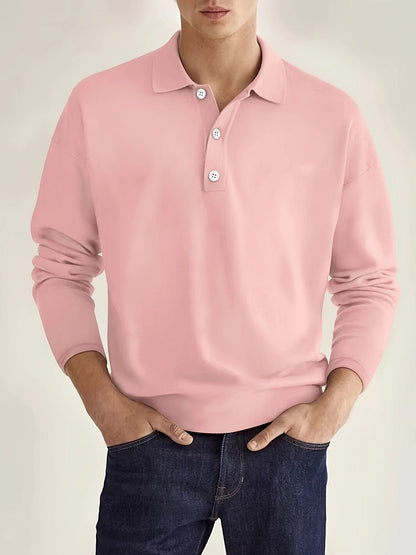 Edoardo – Polo Da Uomo A Maniche Lunghe Dal Taglio Classico