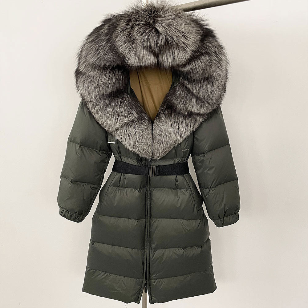 Fabiana - Cappotto Invernale Donna Lungo con Cappuccio