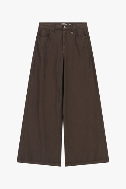 Innocenza - Pantaloni Palazzo Vita Alta Gamba Ampia Donna