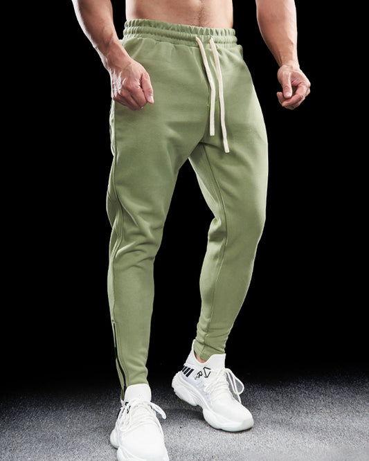 Rodericus - Jogger Sweatpants Uomo Zip Hem Track Moderno