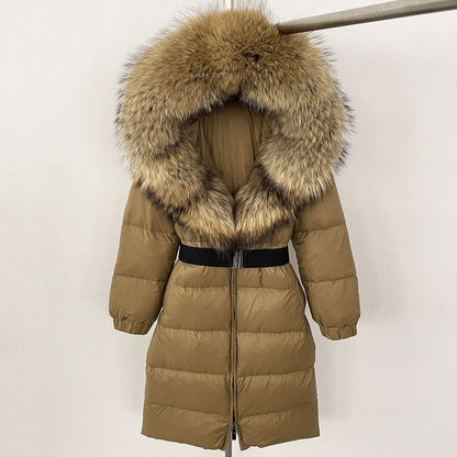Fabiana - Cappotto Invernale Donna Lungo con Cappuccio