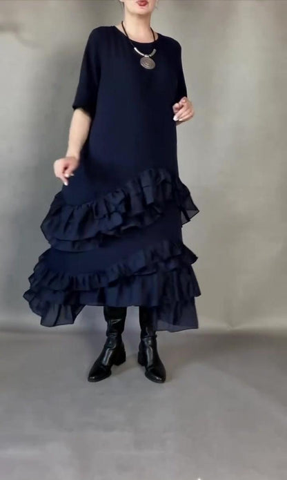 Monica – Abito Maxi A Balze Dal Design Leggero E Romantico