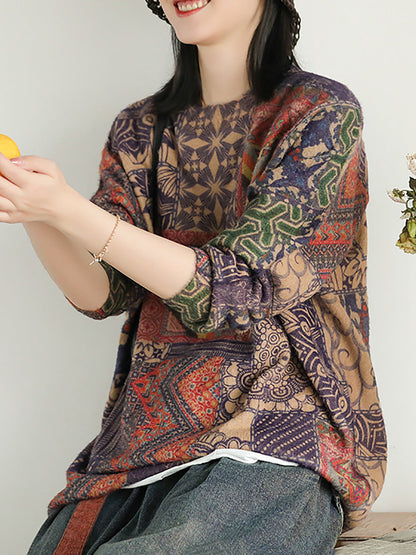 Dossena - Maglione Donna Taglia Plus Stile Retrò