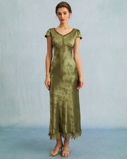 Erminia - Abito Midi Donna Elegante Raffinato