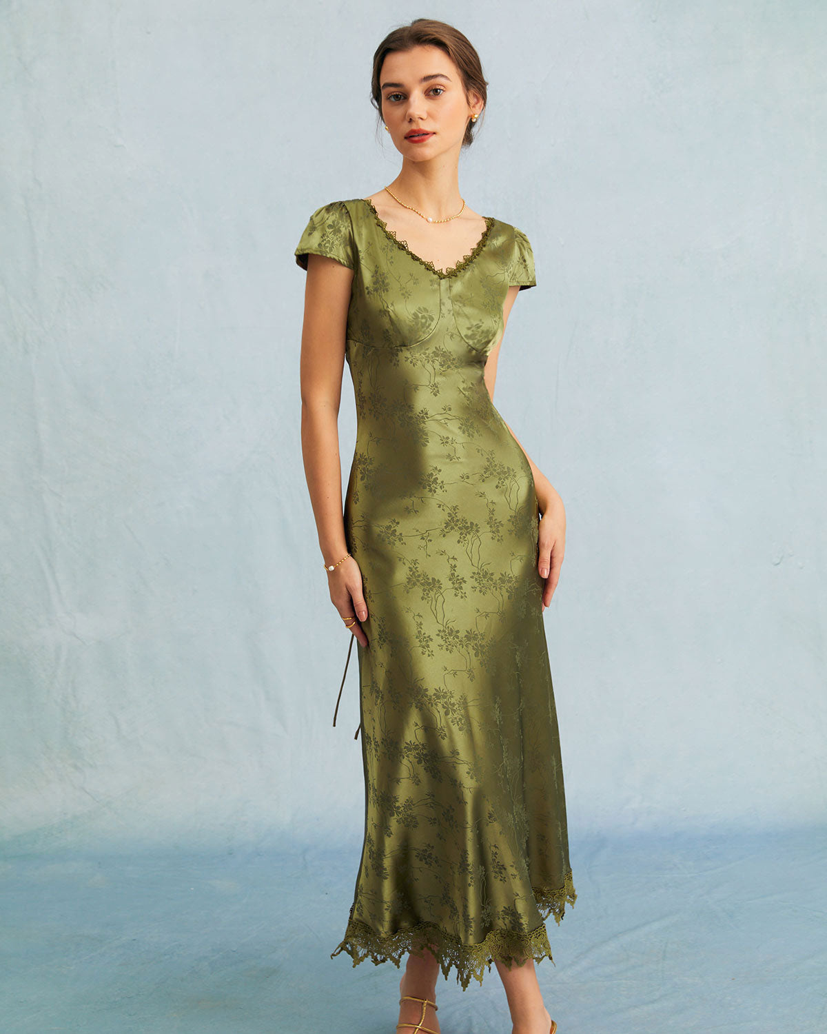 Erminia - Abito Midi Donna Elegante Raffinato