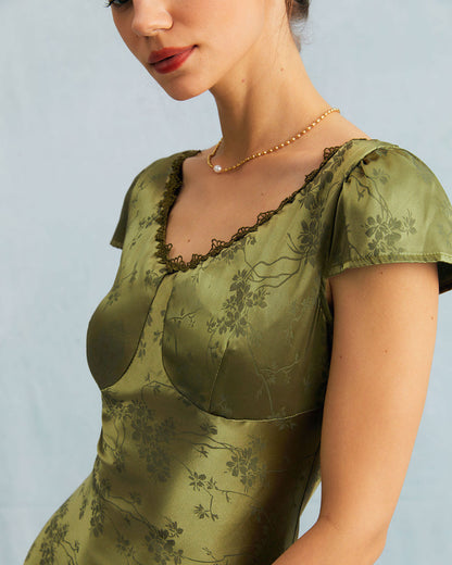 Erminia - Abito Midi Donna Elegante Raffinato
