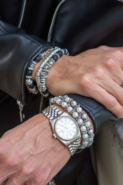 Nicandro - Bracciale Uomo Elegante Raffinato Moderno