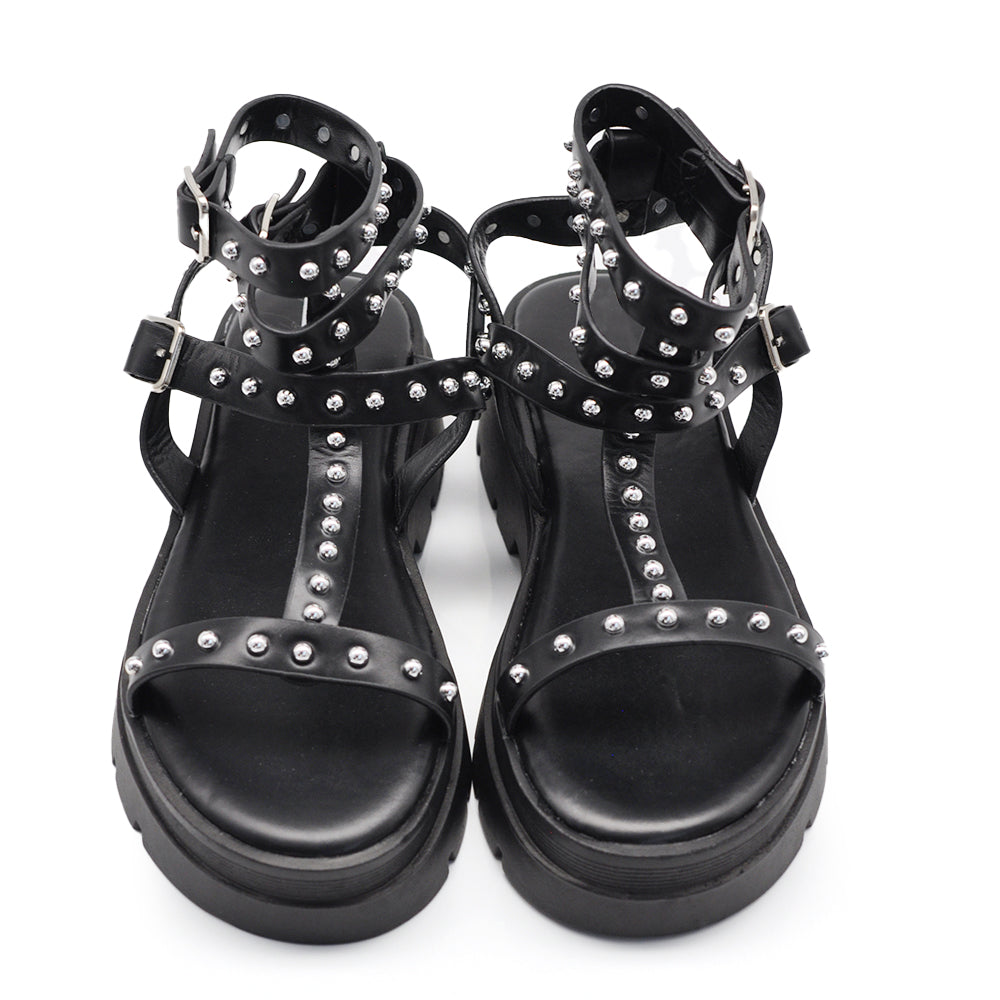 Sandra – Infradito stivaletti donna platform borchie estivi