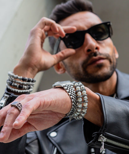 Nicandro - Bracciale Uomo Elegante Raffinato Moderno