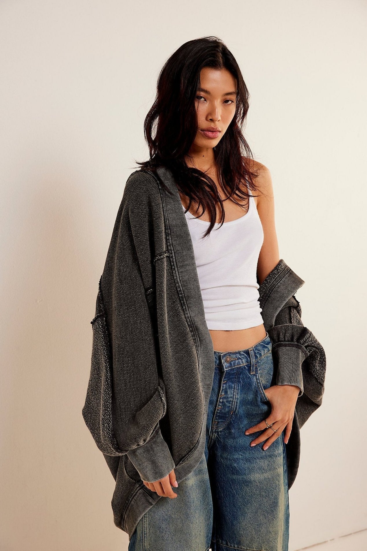 Michela - Cardigan in Cotone con Stampa 3D Autunnale