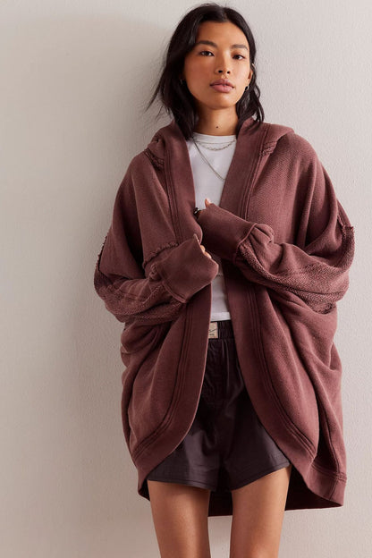 Michela - Cardigan in Cotone con Stampa 3D Autunnale