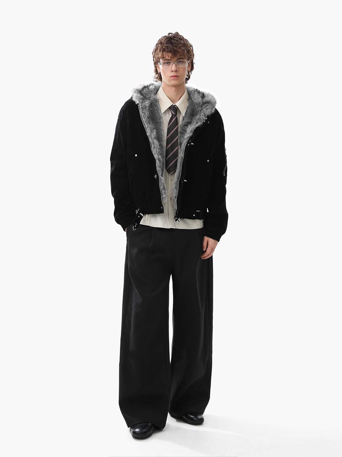 Devid - Giacca Bomber Streetwear Uomo Con Cappuccio