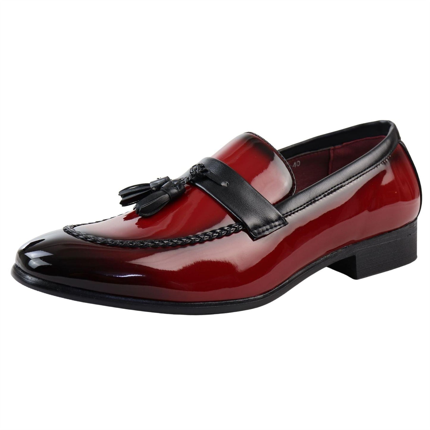 Cesare – Mocassino Uomo Vernice con Nappine Slip-On Formale