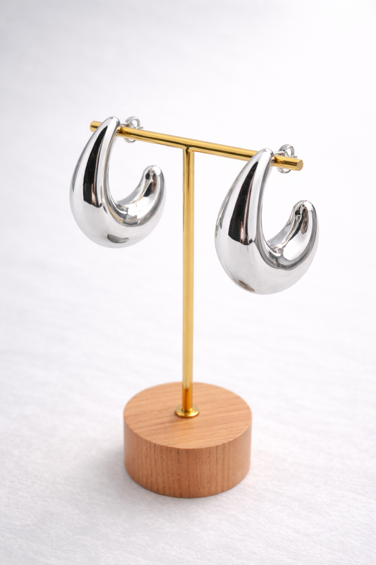 Lina – Orecchini A Cerchio Aperto Dal Design Moderno E Minimale