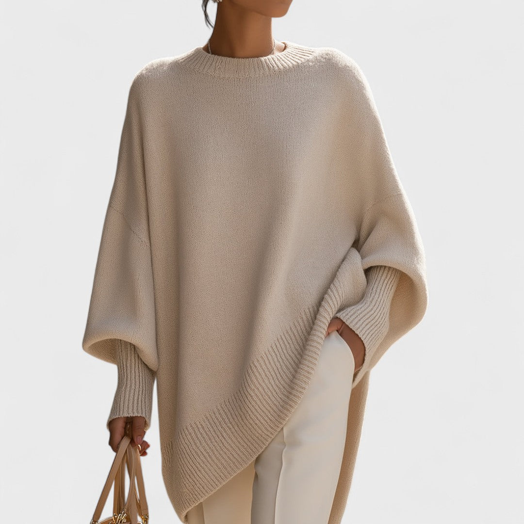 Gemma – Poncho Oversize Dallo Stile Essenziale