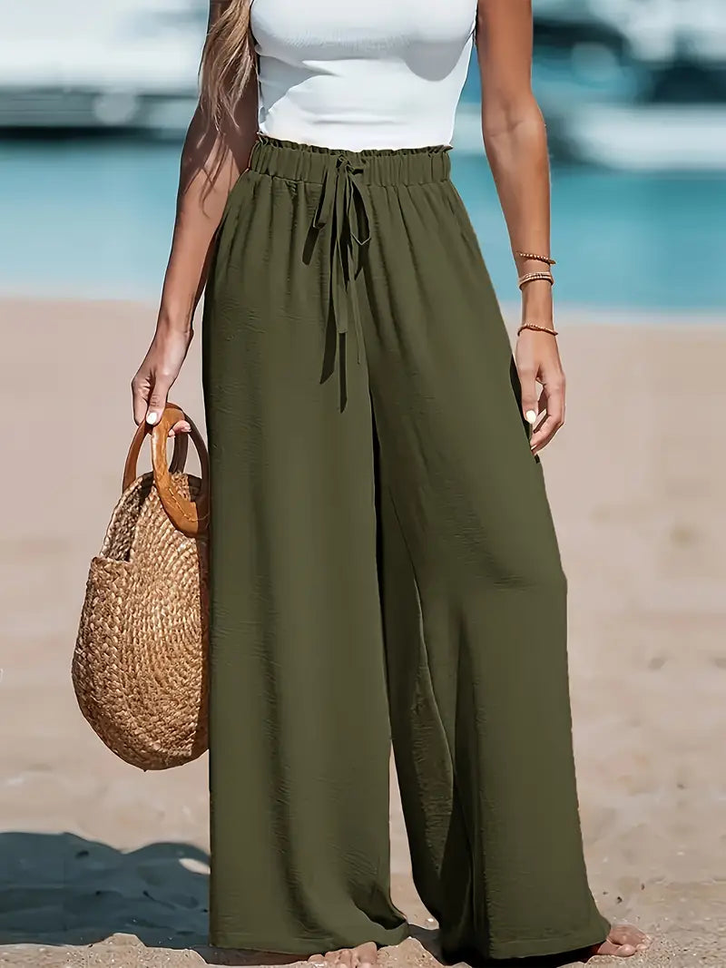 Krizia – Pantaloni Eleganti A Vita Alta Dalla Linea Slanciata
