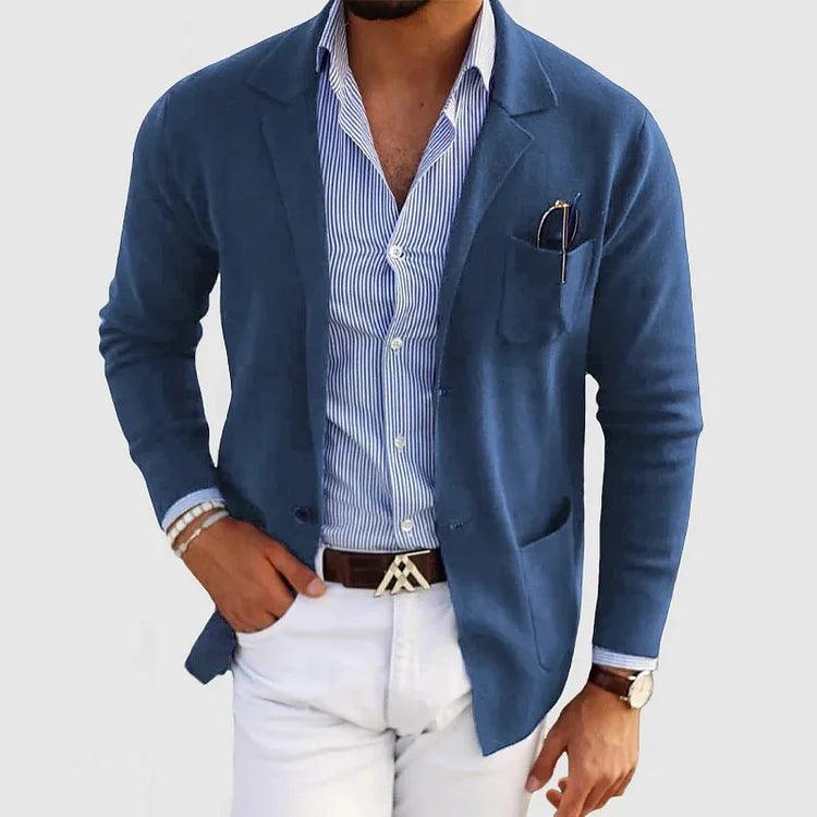 Dino - Blazer Cardigan Uomo Moderno Con Tasche