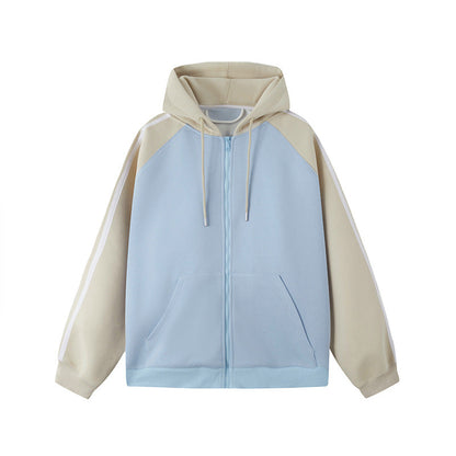 Fabiola - Cardigan con Cappuccio a Contrasto Retrò Donna