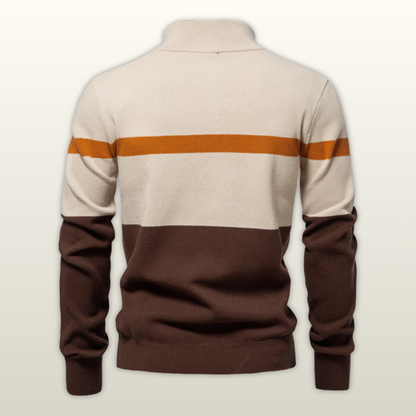 Dino - Maglione Uomo Mezza Zip Stile Classico
