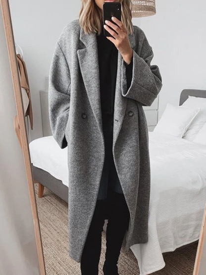 Carla – Cappotto Lungo Elegante Donna in Materiale Ecosostenibile