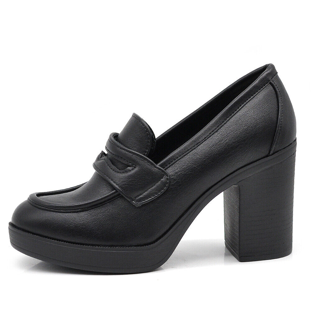 Amalia – Mocassini loafer donna tacco grosso eleganti